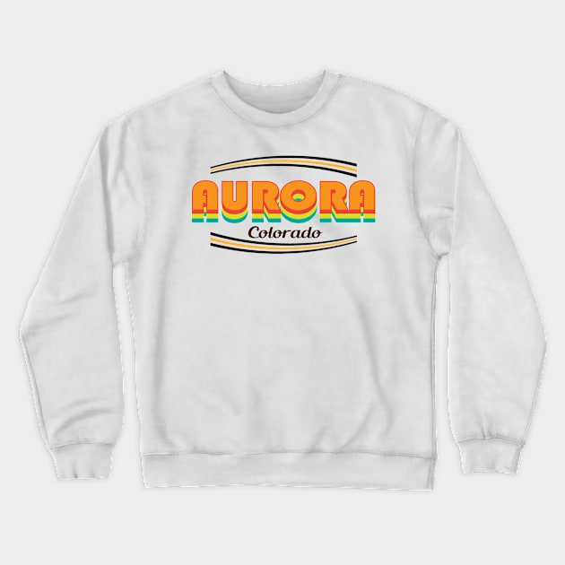 Aurora City Colorado State Crewneck Sweatshirt by antarte